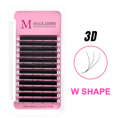 W Shape 3D Volume Lash Extensions Lash Extensions