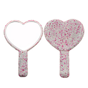 Luxury Bling Diamond Heart Shape Lash Mirror